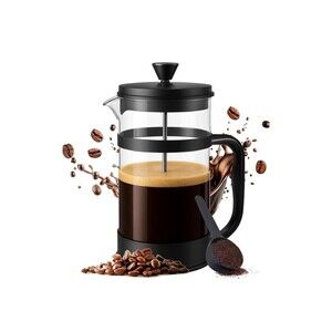 French Press Glass Cafetière Tea & Coffee Maker 350ml New Thickened Heat Resista